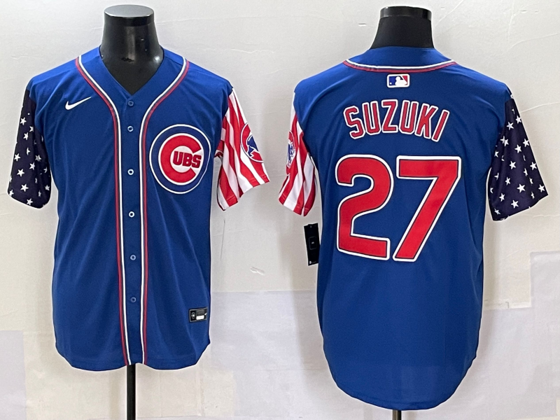 Men's Chicago Cubs Seiya Suzuki #27 Royal Limited Jersey
